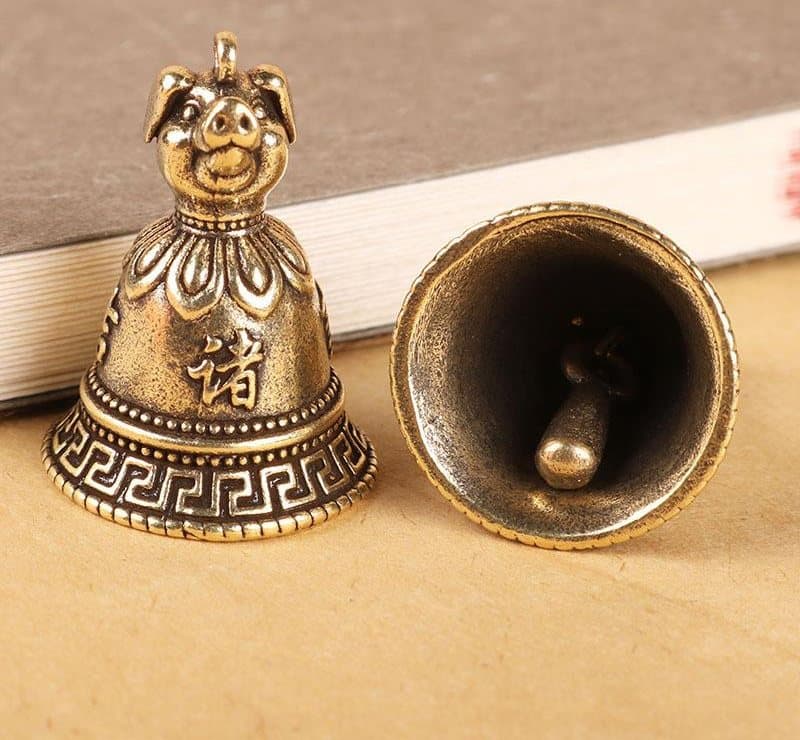 Clochette de temple en laiton