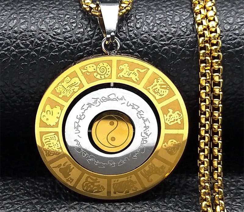 Médaillon Bagua et douze signes
